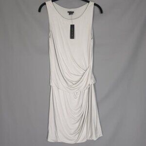 NWT THEORY Women’s SILK‎ Blend ADITIAN Dress HOROSCOPE ICY Draped Tank SMALL